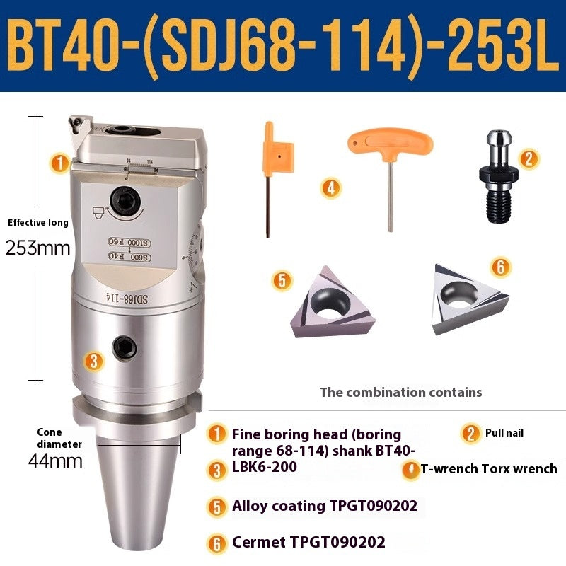 1071-SDJ Fine Boring Tools Fine Boring Heads Adjustable BT40 Fine Boring Tools Set Machining Center Small Bore Fine Boring Tools Shandong Denso Pricision Tools Co.,Ltd.